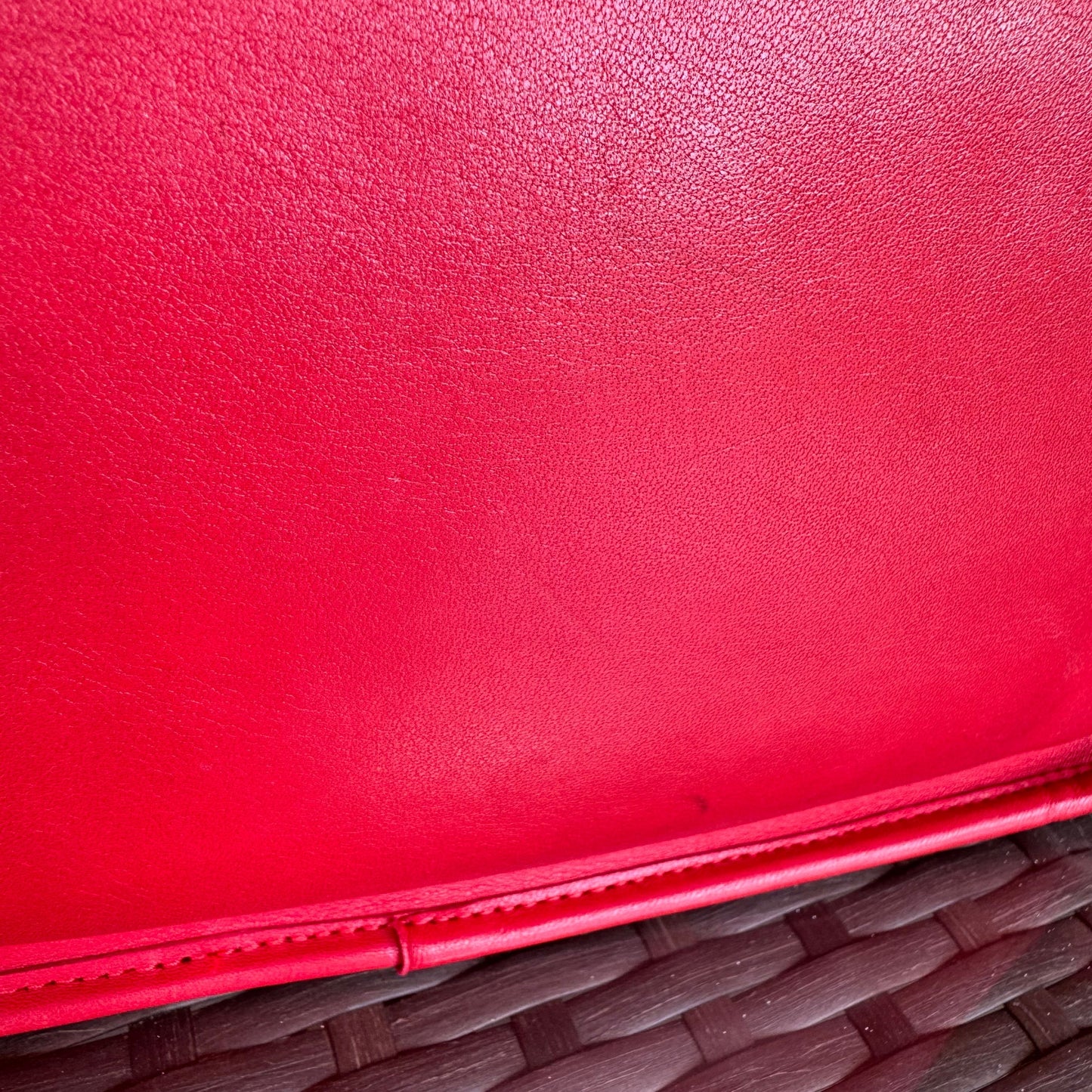 Vintage Coach Red Zippered Clutch 9455