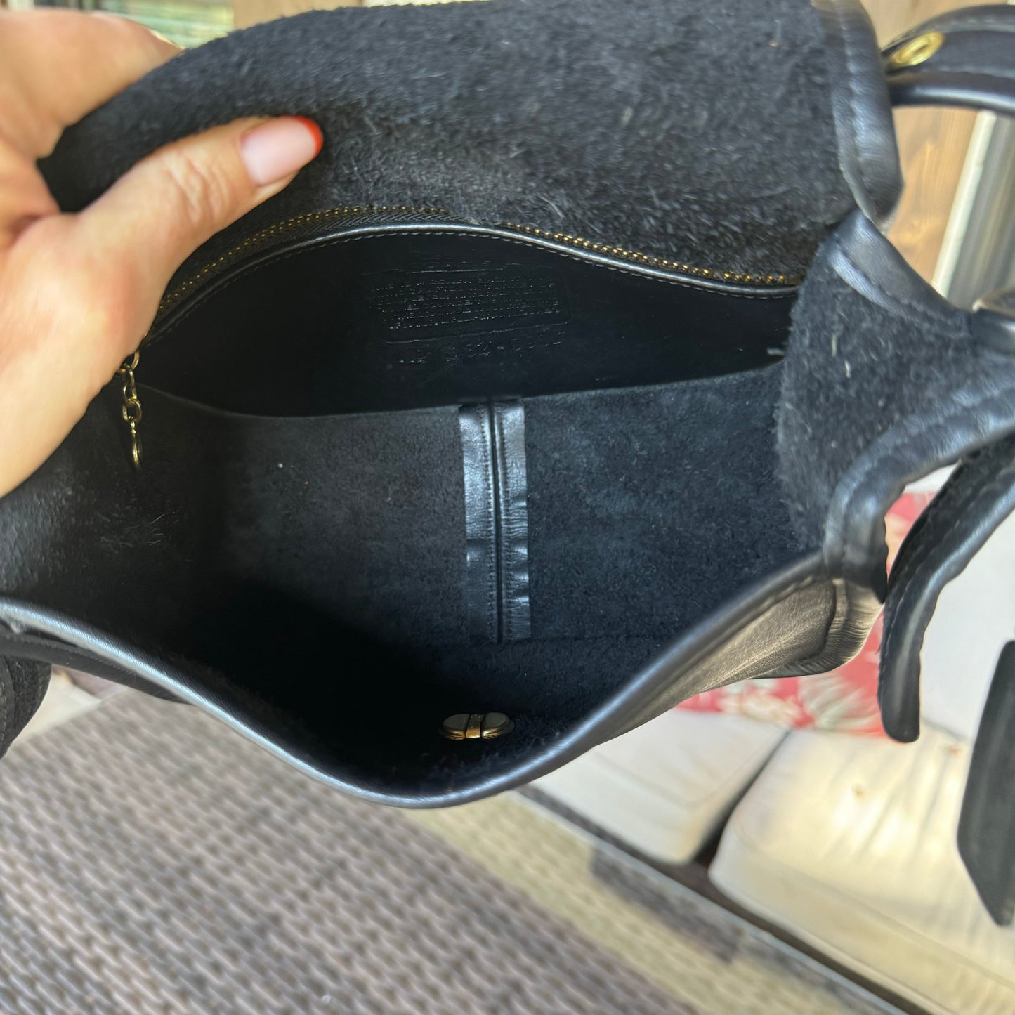 Vintage Coach Black 9965 Legacy Small Flap