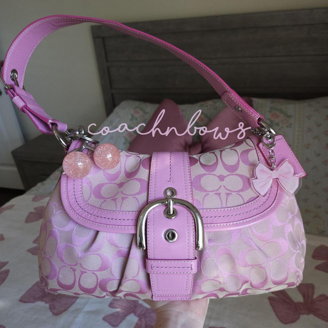 Vintage Barbie Pink Soho Buckle Signature Cs Rare Shoulder Purse