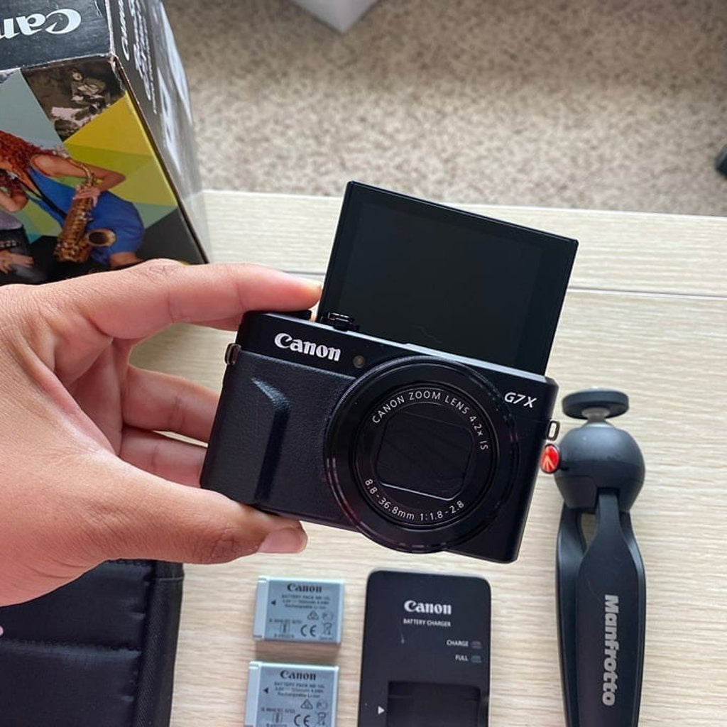 Canon Powershot G7X Mark Ii Digital Camera Video Creator Kit Bundle Zn