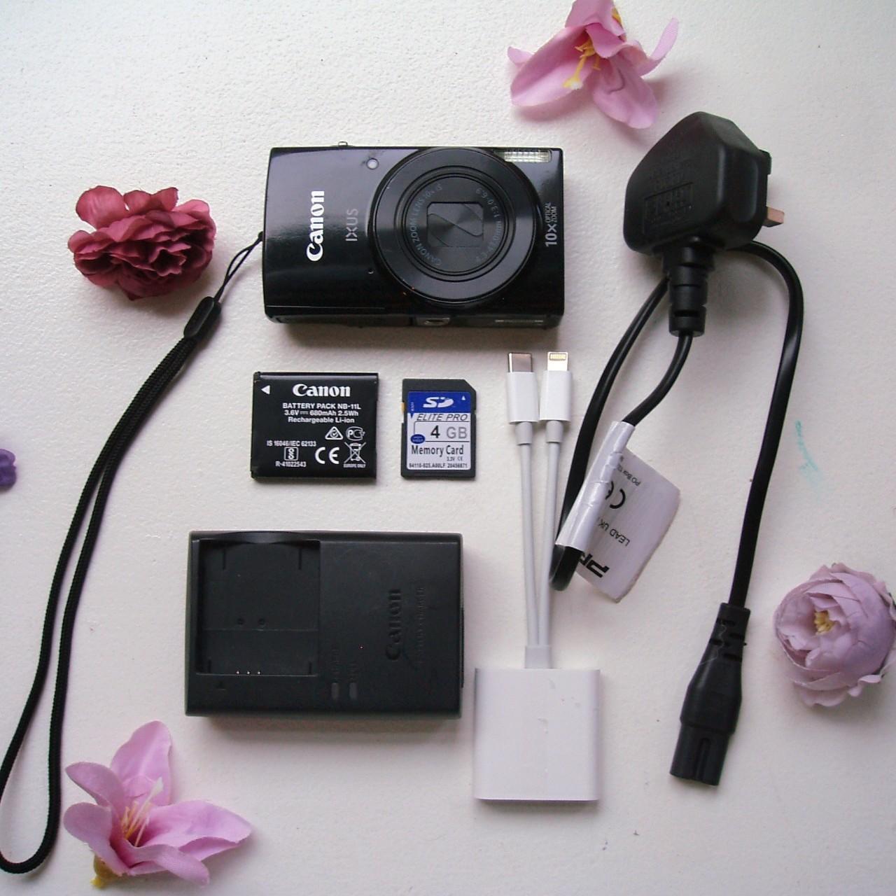 Black Canon Ixus 190 Digital Camera Sr